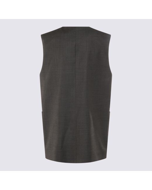 Nine:inthe:morning Black Grey Wool Blazer