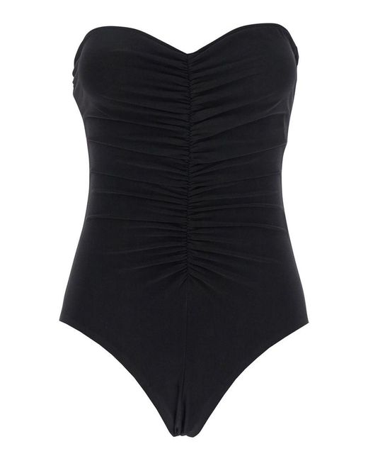 Norma Kamali Black Mio Bodysuit