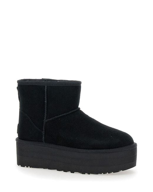 Ugg Black Classic Mini Platform Boots