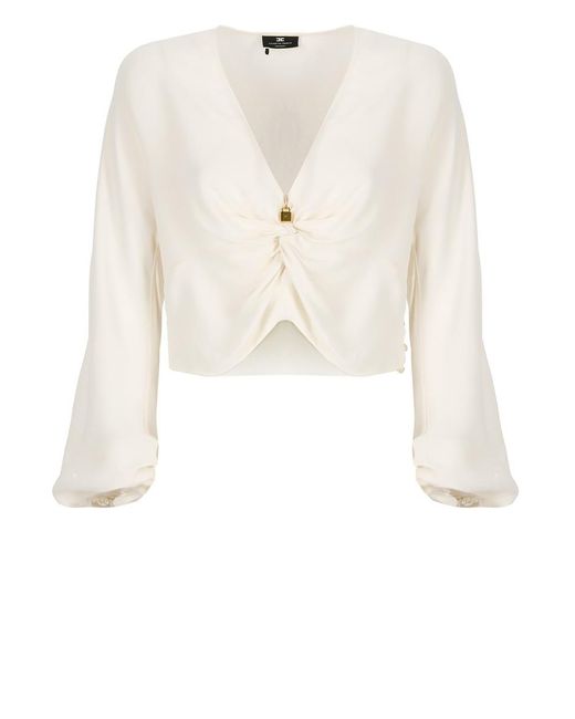 Elisabetta Franchi White Shirts Ivory