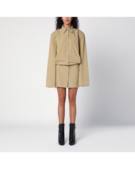 Halfboy Natural Camel-coloured Shirt Dress