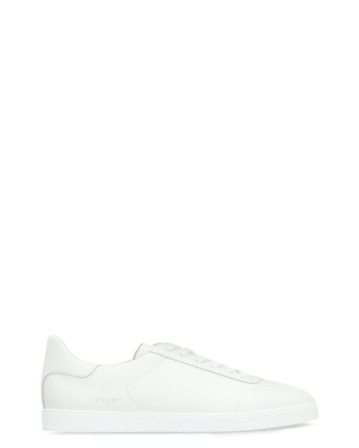 Givenchy White Town Leather Low-top Sneakers for men