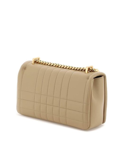 Burberry Natural Quilted Leather Small Lola Bag