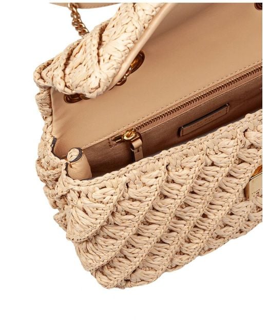 Tory Burch Natural Raffia Shoulder Bag
