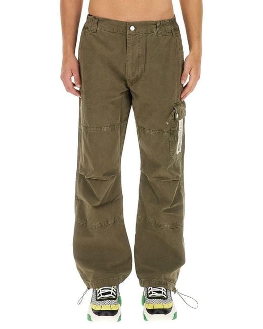 Moschino Green Cargo Pants for men
