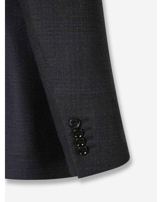 Lardini Blue Straight Closure Suit for men
