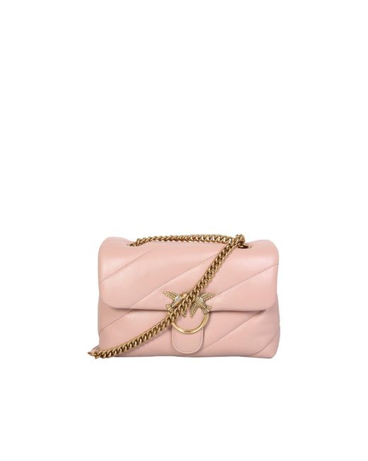 Pinko Leather Love Puff Shoulder Bag By in Pink Lyst Australia