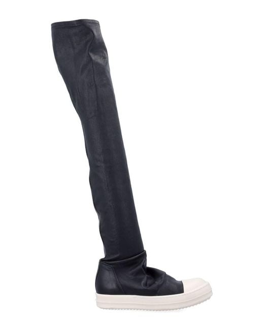 Rick Owens Blue High Stocking Sneaks