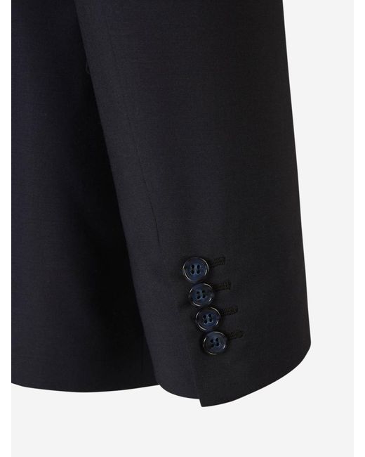 Brioni Blue Wool And Mohair Suit for men