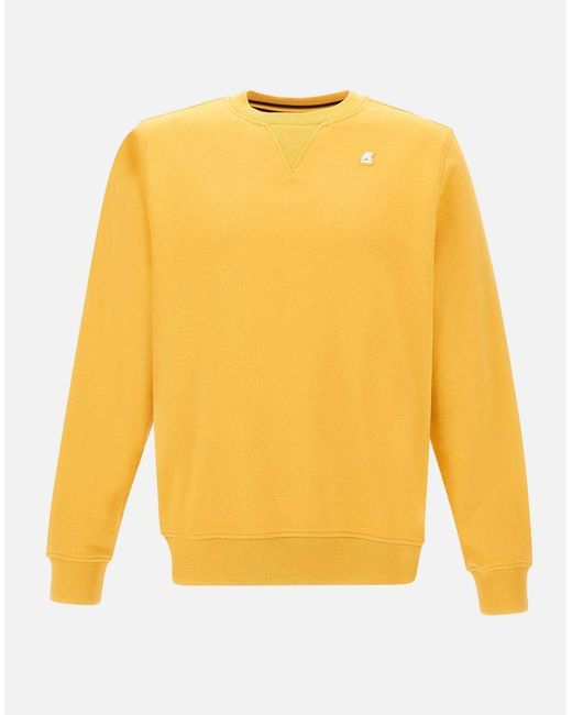 K-Way Yellow Baptiste Ochre Sweatshirt for men