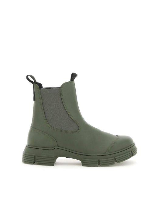 Ganni Recycled Rubber Ankle Boots in Green - Save 44% | Lyst