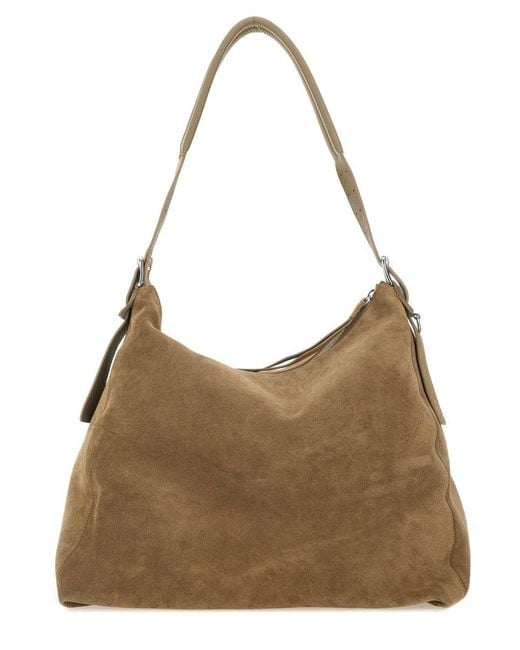 Lemaire Brown "hobo" Bag With Belt