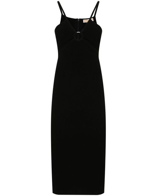 MICHAEL Michael Kors Black Strapless Midi Dress