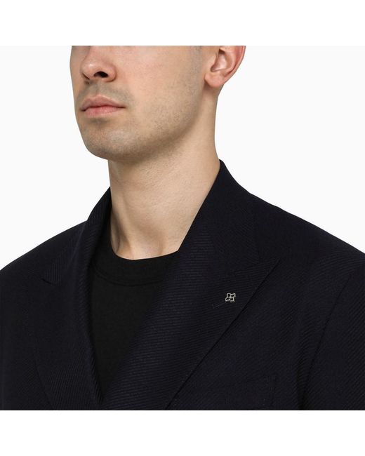 Tagliatore Black New York Double-Breasted Jacket for men