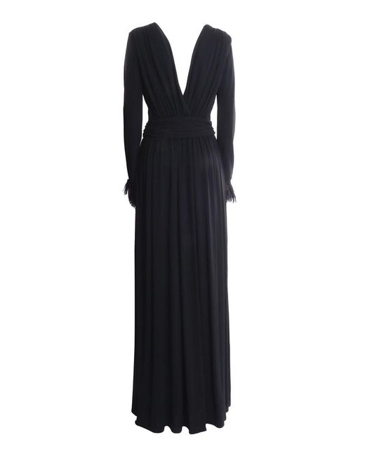 Alberta Ferretti Black Long Dress