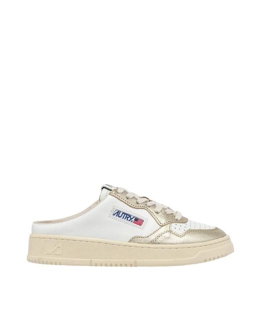 Autry White Mule Low Sneakers