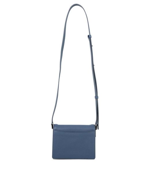 Marni Blue "Trunk" Embroidered Crossbody Bag