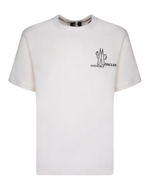 3 MONCLER GRENOBLE White T-Shirts for men