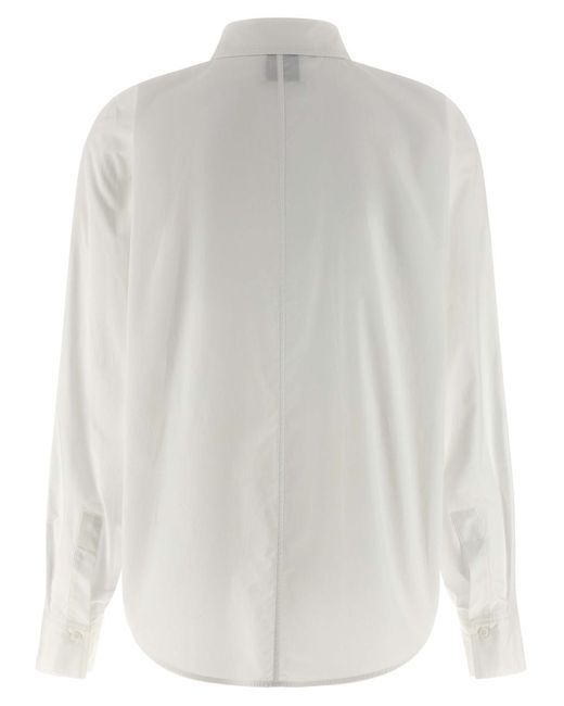 Nude White Bat Sleeve Shirt