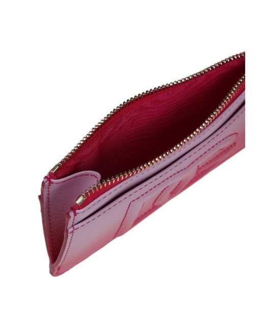 Dolce & Gabbana Pink Leather Cardholder