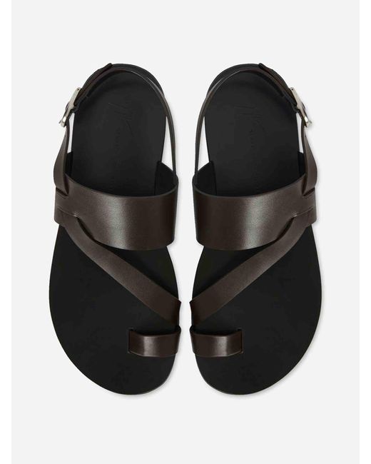Giuseppe Zanotti White Flat Thong Sandals for men