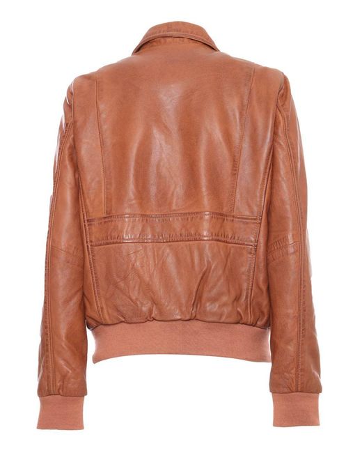 Schott Nyc Brown Leather Jacket