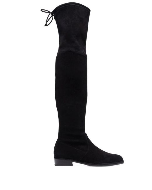 Stuart Weitzman Black Stunning Suede Knee-High Boots For