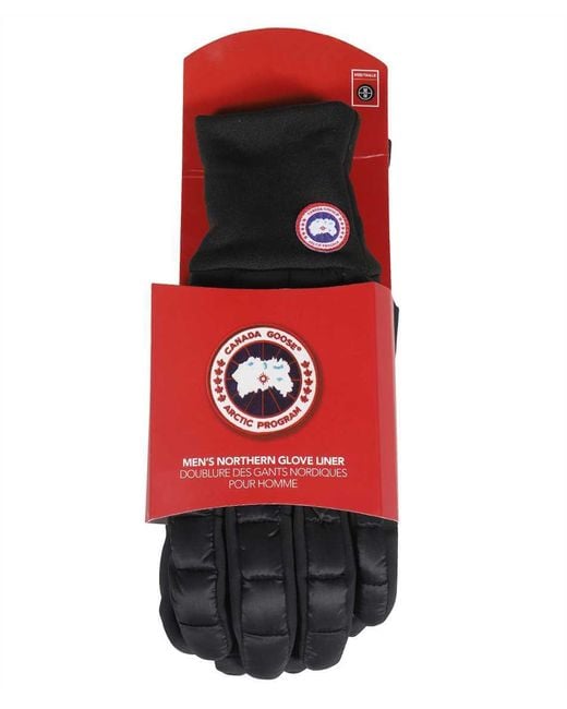 Canada Goose Red Northern Gloves for men