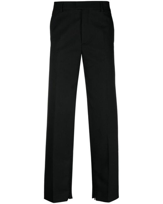 Off-White c/o Virgil Abloh Black Logo-embroidered Tailored Trousers for men