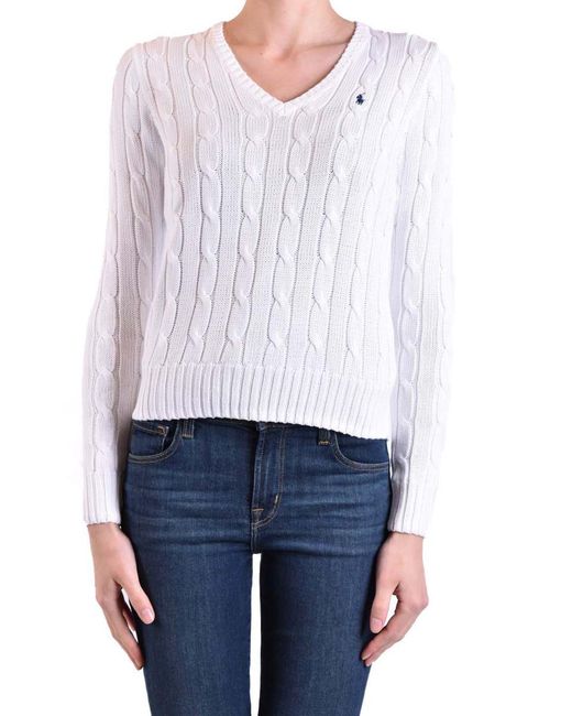 Polo Ralph Lauren White Kimberly Sweater