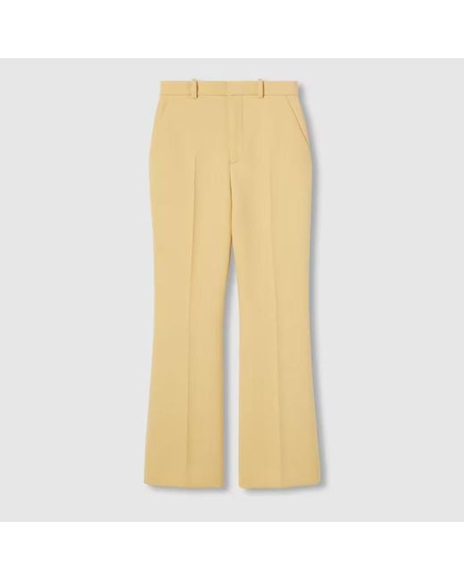 Gucci Yellow Chic Trousers
