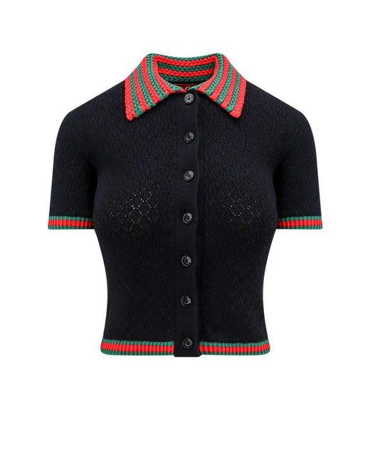 Gucci Black Polo Shirt