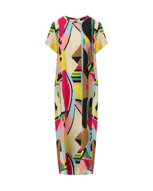 Weekend by Maxmara White Orchis Multicolored Dress