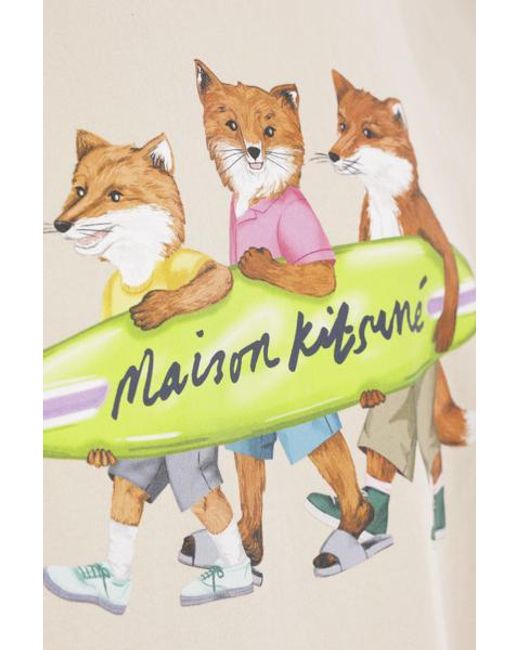 Maison Kitsuné Natural Maison Kitsune' T-Shirts And Polos for men