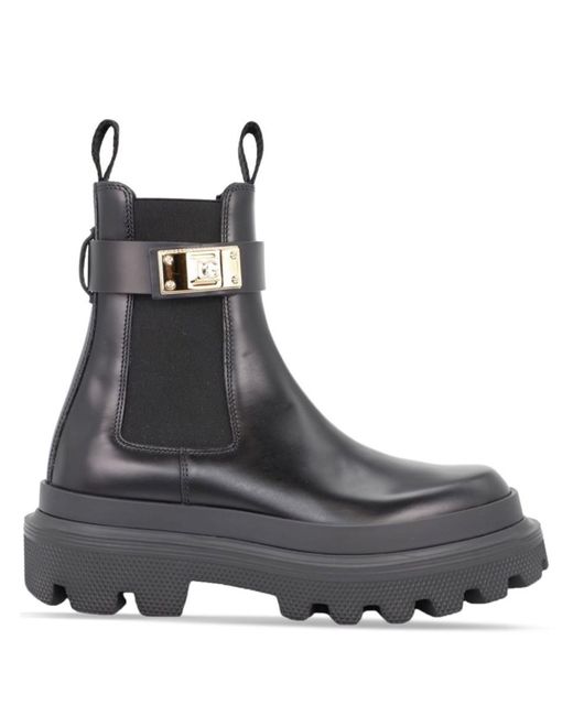 Dolce & Gabbana Black Boot Shoes
