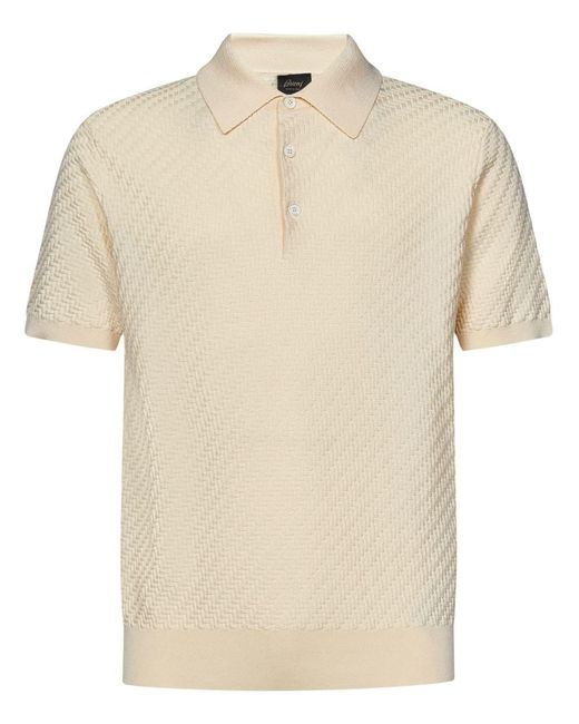 Brioni Natural Polo Shirt for men