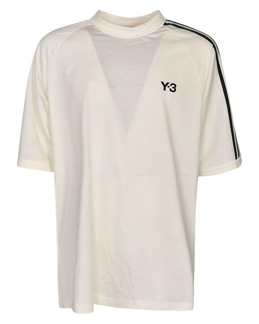 Y-3 White Y-3 T-shirts And Polos for men