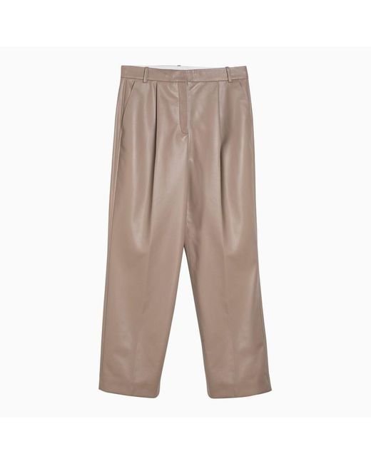 Calvin Klein Brown Leatherette Trousers