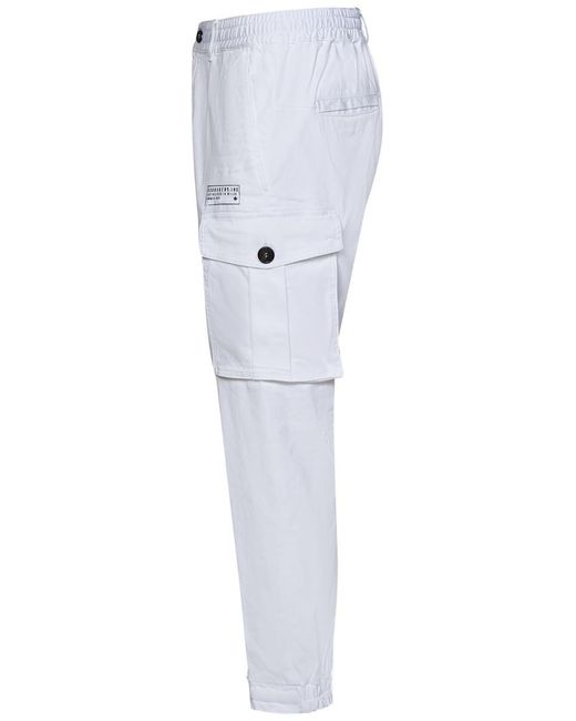 DSquared² White Urban Cyprus Cargo Trousers for men