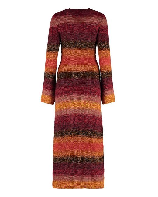 Chloé Red Cashmere Sweater-dress