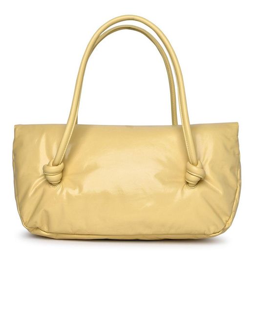 Jil Sander Metallic Yellow Leather Bag