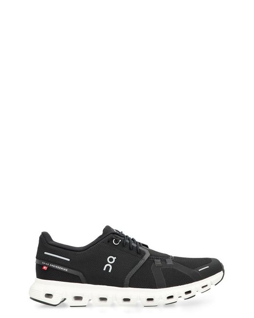 On Shoes Black Cloud 6 Low-Top Sneakers