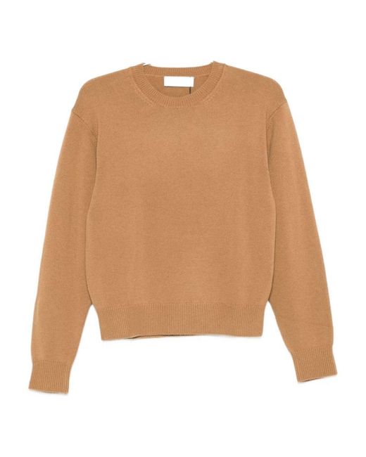 DUNST Natural Wool Crewneck Sweater