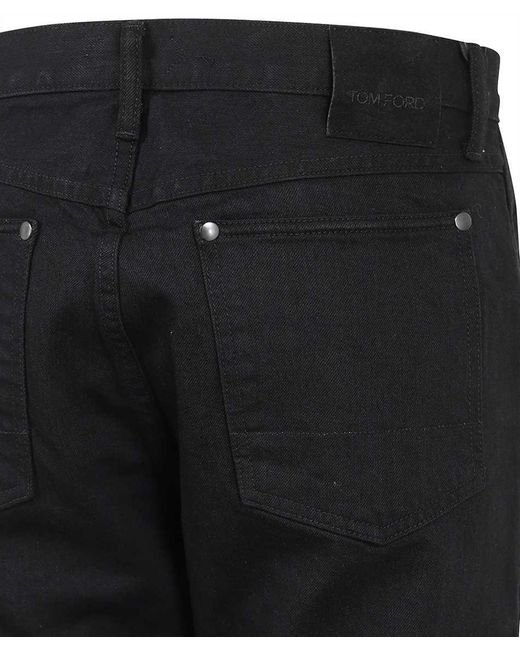 Tom Ford Black Tapered Fit Jeans for men