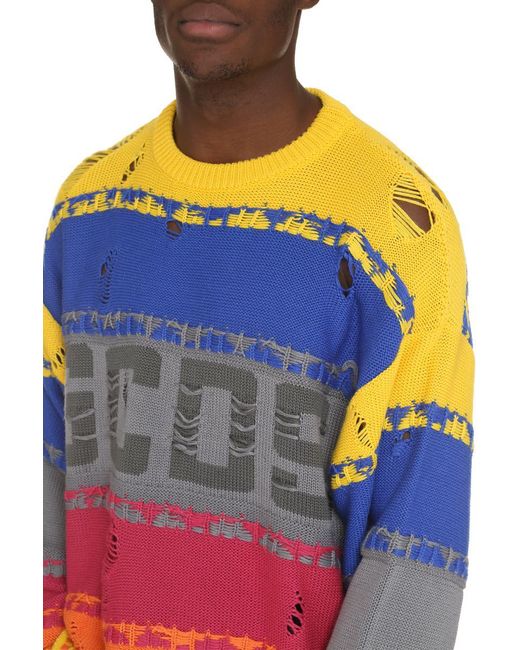 Gcds Multicolor Wool Blend Sweater for men