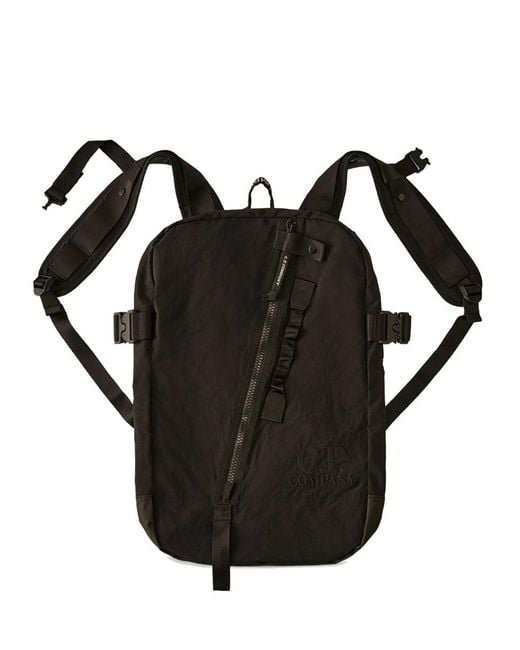 C P Company Black Accessories Travel Bag for men