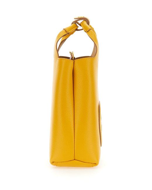 Hogan Yellow "H" Mini Shopping Bag