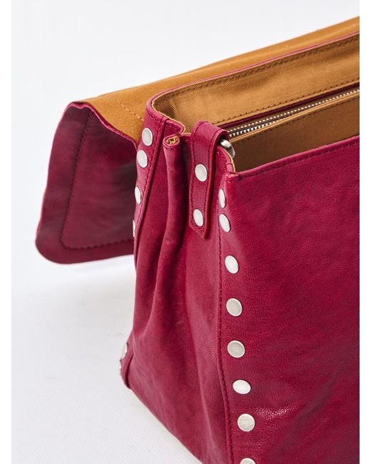 Zanellato Purple Postina Tabacco S Bag