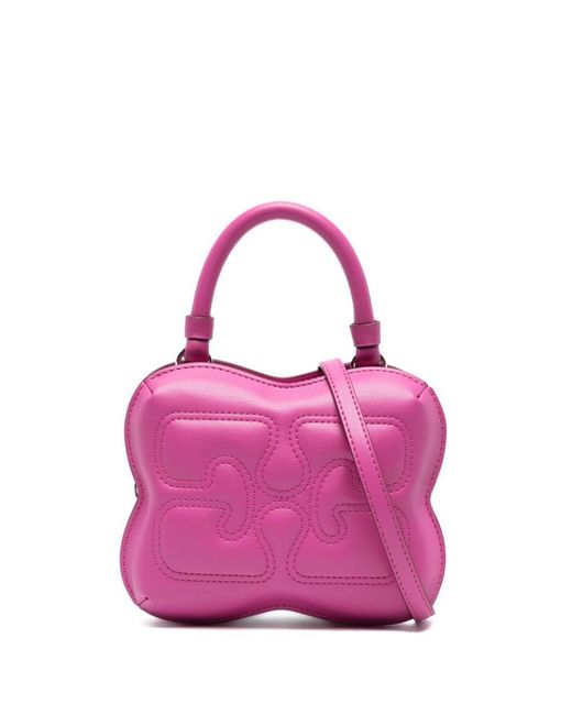 Ganni Pink Small Butterfly Crossbody Bag