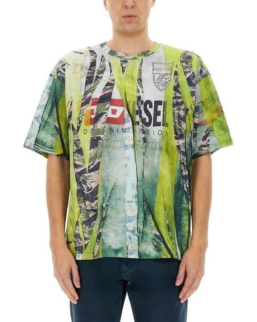 【関税込み】Diesel グリーン T-Boxt-R13 Tシャツ Green T-Boxt-R13 T-shirt by Diesel on Sale